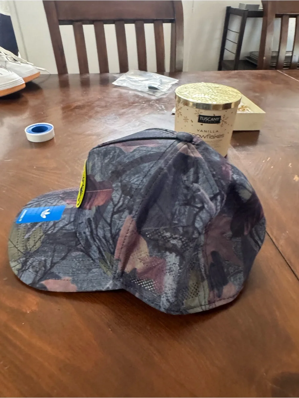 adidas Camo Baseball Cap - Black/Green